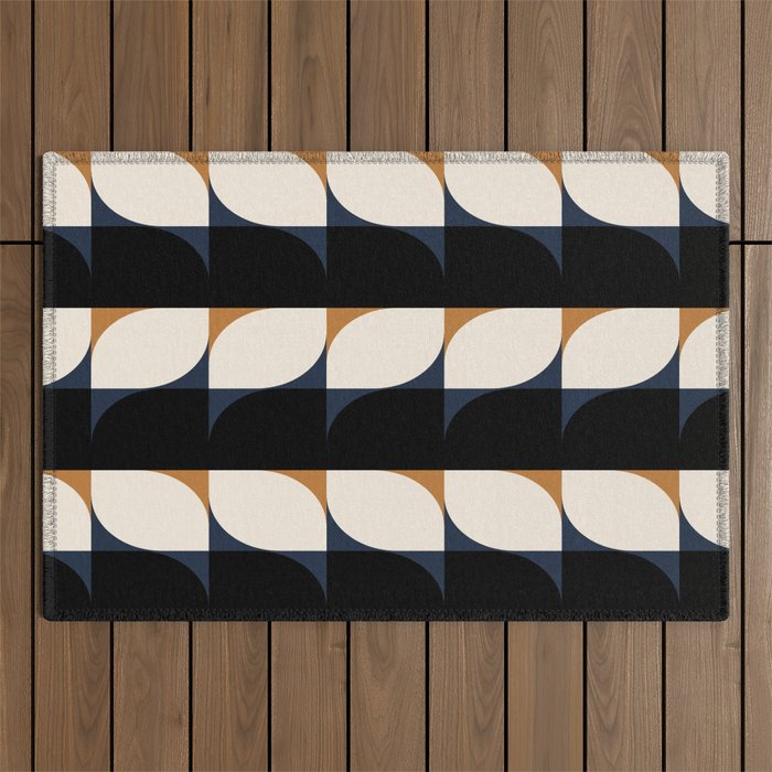 Almond Shapes Pattern II Outdoor Rug Gallery Image 1