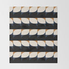 Almond Shapes Pattern II Throw Blanket Gallery Image 2