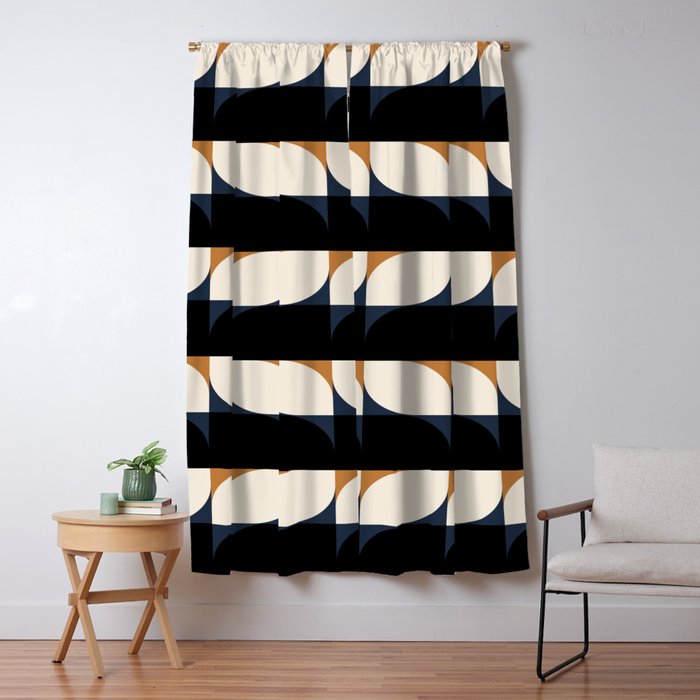 Almond Shapes Pattern II Window Curtain Gallery Image 5