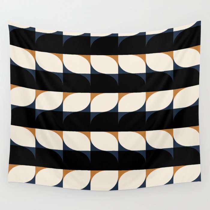 Almond Shapes Pattern II Wall Tapestry Gallery Image 1