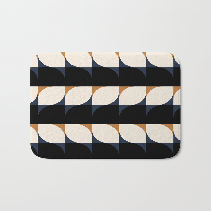 Almond Shapes Pattern II Bath Mat Gallery Image 1