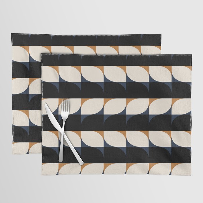 Almond Shapes Pattern II Placemat Gallery Image 1