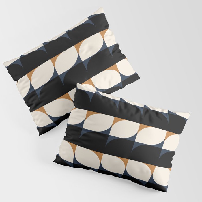 Almond Shapes Pattern II Pillow Sham Gallery Image 1