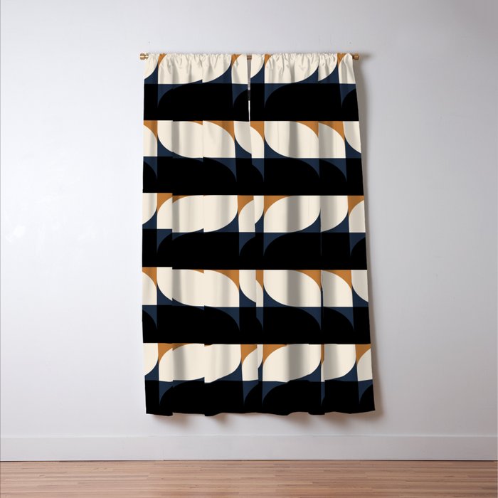 Almond Shapes Pattern II Window Curtain Gallery Image 3