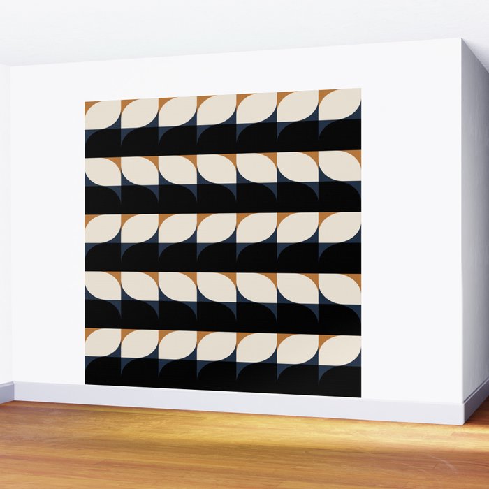 Almond Shapes Pattern II Wall Mural Gallery Image 2