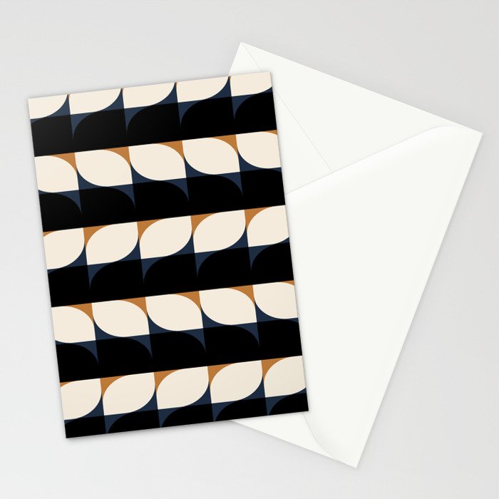 Almond Shapes Pattern II Stationery Card Gallery Image 2