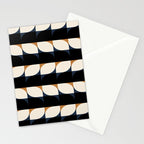 Almond Shapes Pattern II Stationery Card Gallery Image 2
