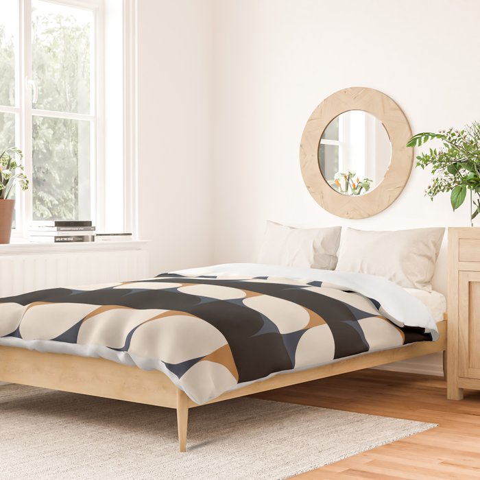 Almond Shapes Pattern II Duvet Cover Gallery Image 2