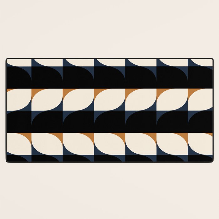 Almond Shapes Pattern II Desk Mat Gallery Image 3