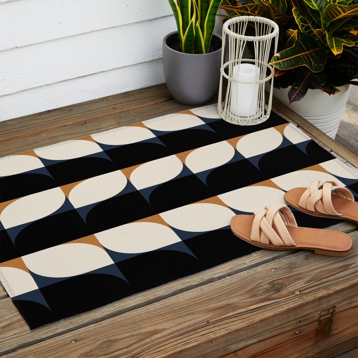 Almond Shapes Pattern II Outdoor Rug Gallery Image 2