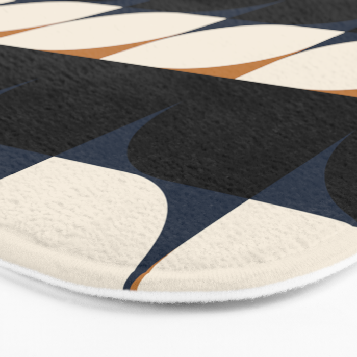 Almond Shapes Pattern II Bath Mat Gallery Image 3