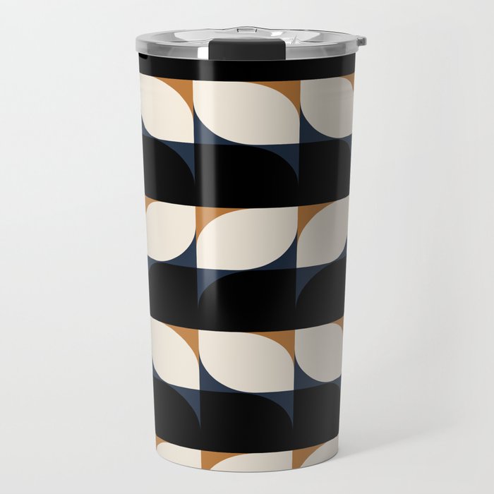 Almond Shapes Pattern II Travel Mug Gallery Image 1