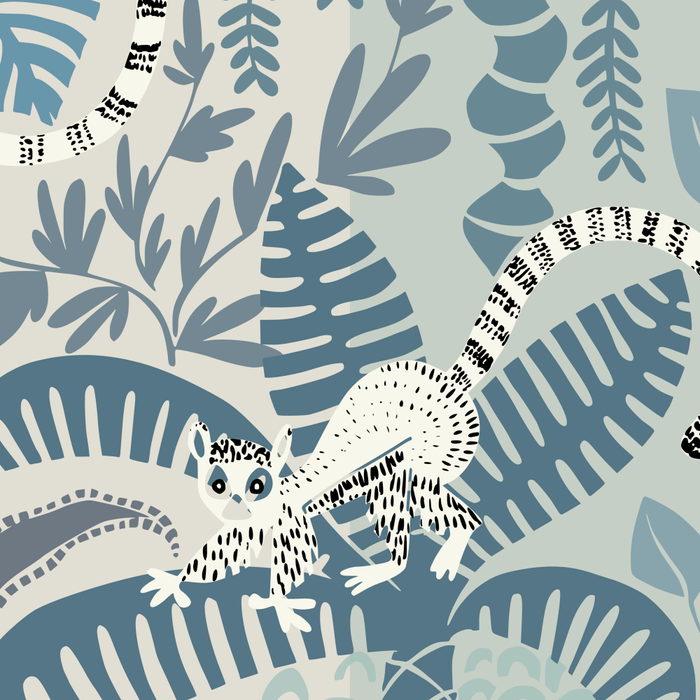 Jungle adventure chalky blue Coffee Mug Gallery Image 2