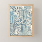 Jungle adventure chalky blue Mini Art Print Gallery Image 1
