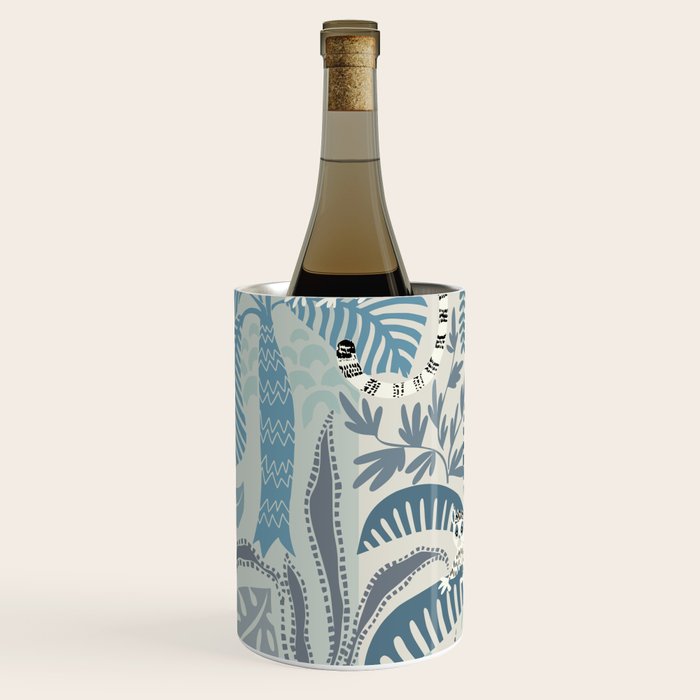 Jungle adventure chalky blue Wine Chiller Gallery Image 2