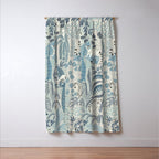 Jungle adventure chalky blue Window Curtain Gallery Image 3