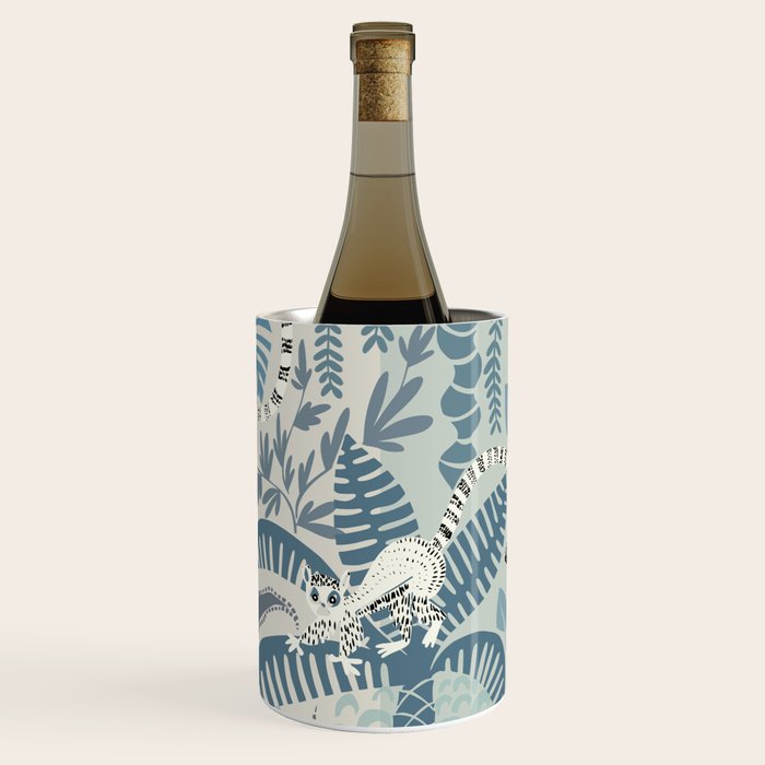 Jungle adventure chalky blue Wine Chiller Gallery Image 1