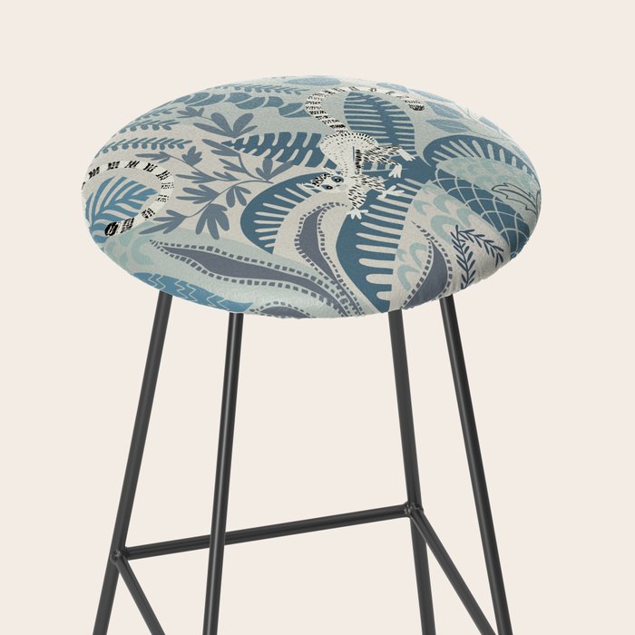 Jungle adventure chalky blue Stool Gallery Image 2