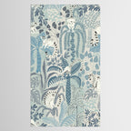 Jungle adventure chalky blue Tablecloth Gallery Image 2