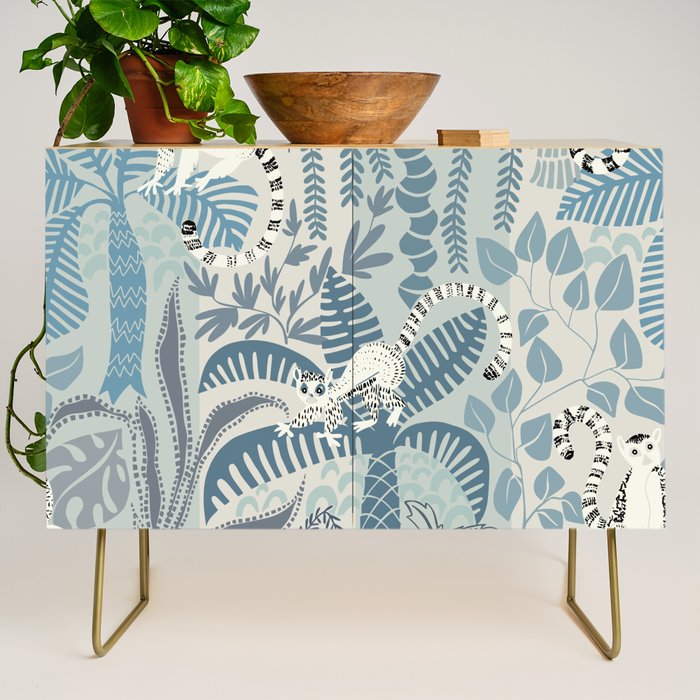 Jungle adventure chalky blue Credenza Gallery Image 1