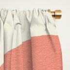 Mid century modern pink Sun and Rainbow Window Curtain Gallery Image 2