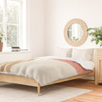 Mid century modern pink Sun and Rainbow Duvet Cover Gallery Image 2