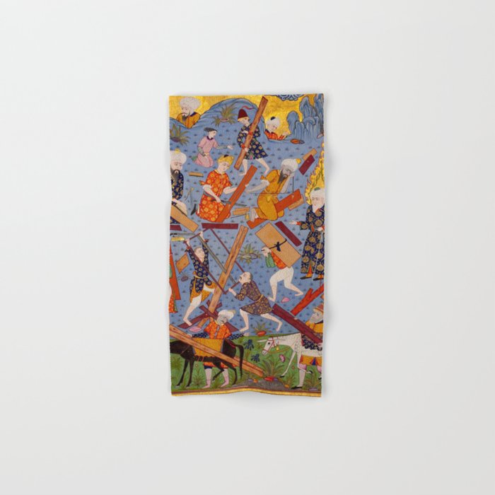 The building of Noahâs ark Islamic Antique Art  Bath Towel Gallery Image 1