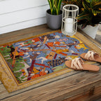 The building of Noahâs ark Islamic Antique Art  Outdoor Rug Gallery Image 2