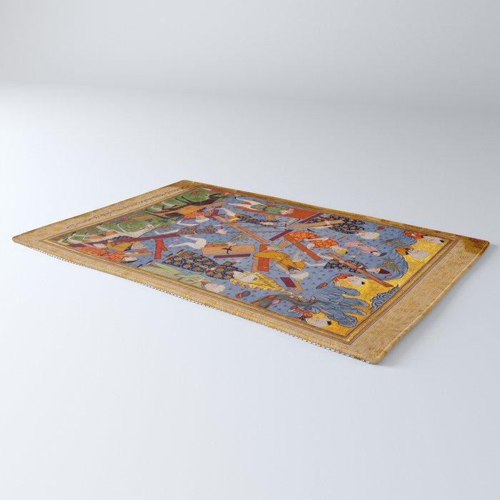 The building of Noahâs ark Islamic Antique Art  Rug Gallery Image 3