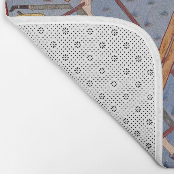 The building of Noahâs ark Islamic Antique Art  Bath Mat Gallery Image 2
