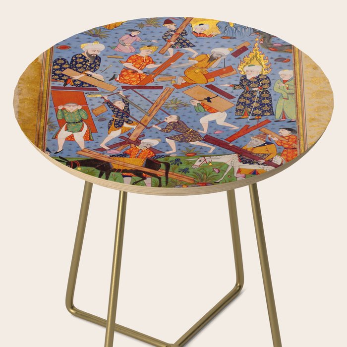 The building of Noahâs ark Islamic Antique Art  Side Table Gallery Image 2