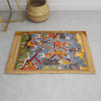 The building of Noahâs ark Islamic Antique Art  Rug Gallery Image 1