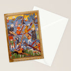 The building of Noahâs ark Islamic Antique Art  Stationery Card Gallery Image 2