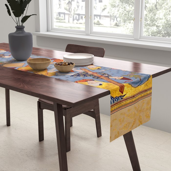 The building of Noahâs ark Islamic Antique Art  Table Runner Gallery Image 2