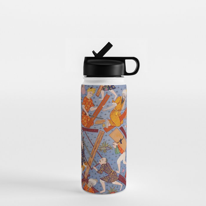 The building of Noahâs ark Islamic Antique Art  Water Bottle Gallery Image 1