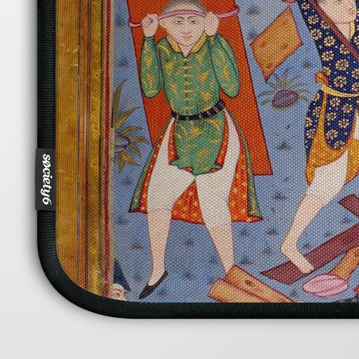 The building of Noahâs ark Islamic Antique Art  Laptop Sleeve Gallery Image 3