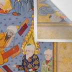 The building of Noahâs ark Islamic Antique Art  Wall Tapestry Gallery Image 3