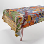 The building of Noahâs ark Islamic Antique Art  Tablecloth Gallery Image 1