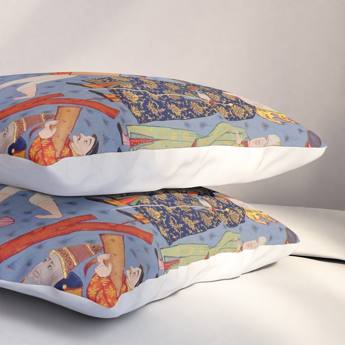 The building of Noahâs ark Islamic Antique Art  Pillow Sham Gallery Image 3