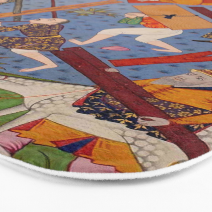 The building of Noahâs ark Islamic Antique Art  Bath Mat Gallery Image 3
