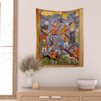 The building of Noahâs ark Islamic Antique Art  Wall Tapestry Gallery Image 2