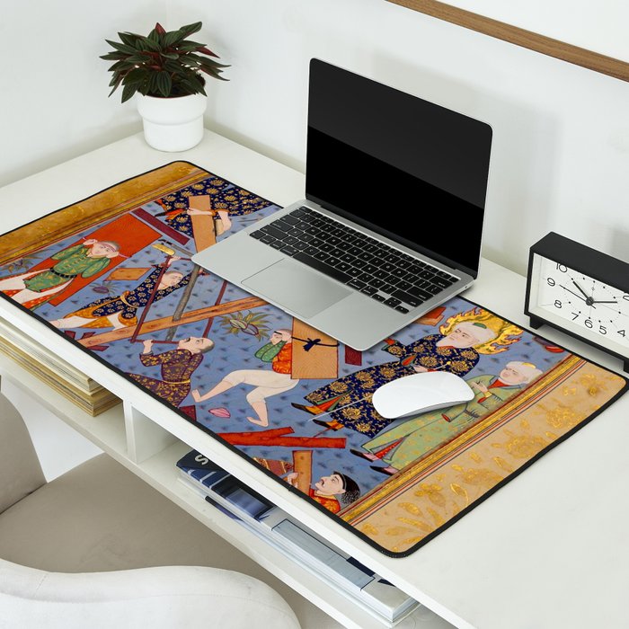 The building of Noahâs ark Islamic Antique Art  Desk Mat Gallery Image 2
