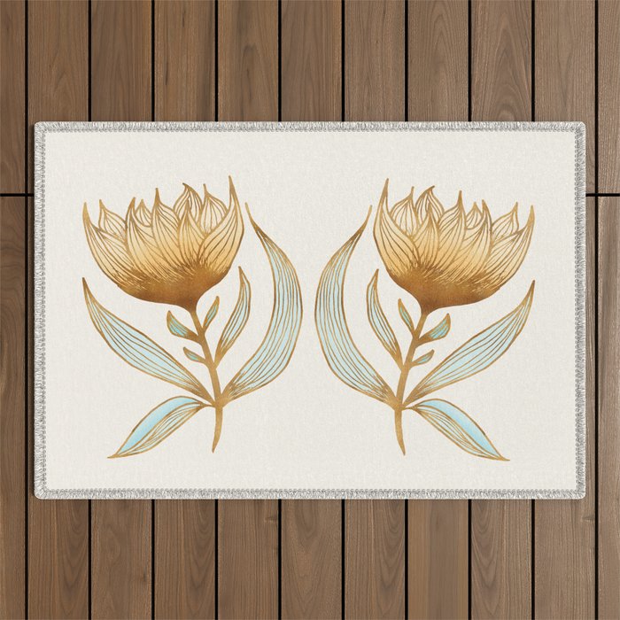 Bohemian Sunflowers II Outdoor Rug Gallery Image 1