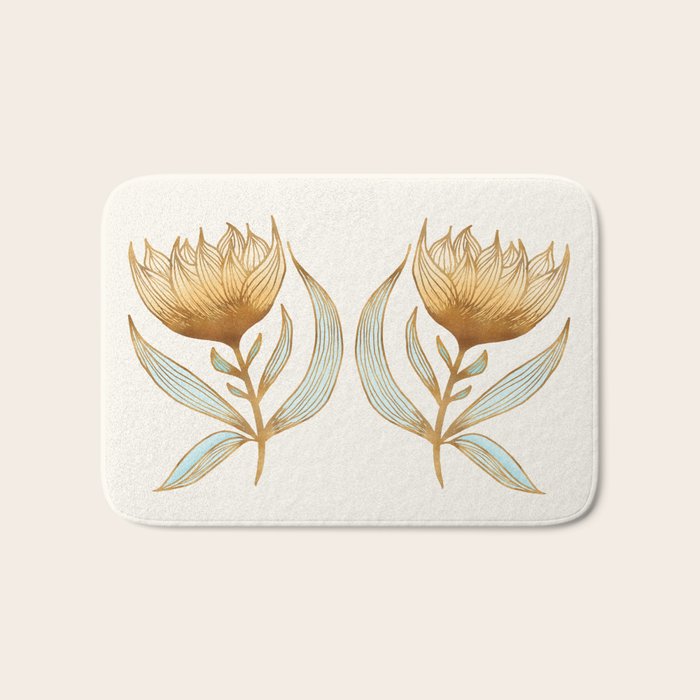 Bohemian Sunflowers II Bath Mat Gallery Image 1