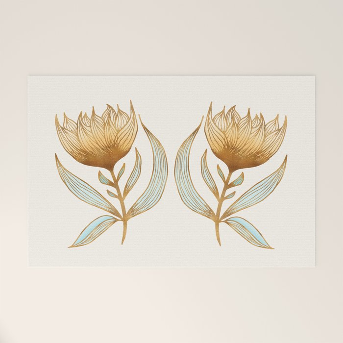 Bohemian Sunflowers II Welcome Mat Gallery Image 1