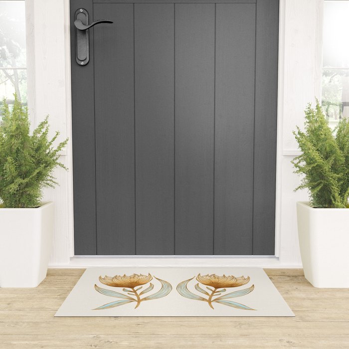 Bohemian Sunflowers II Welcome Mat Gallery Image 3