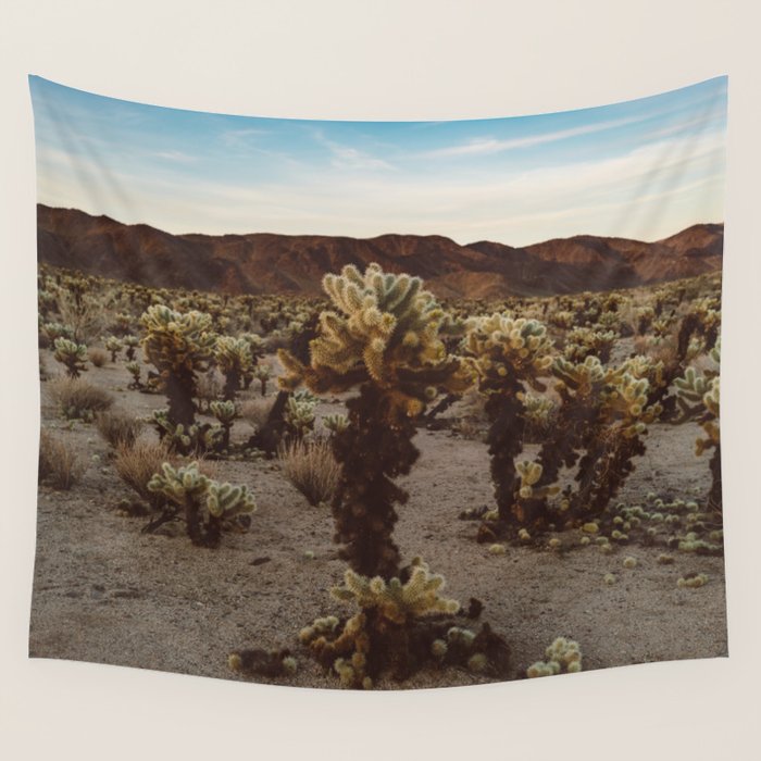 Cholla Cactus Garden XII Wall Tapestry Gallery Image 1