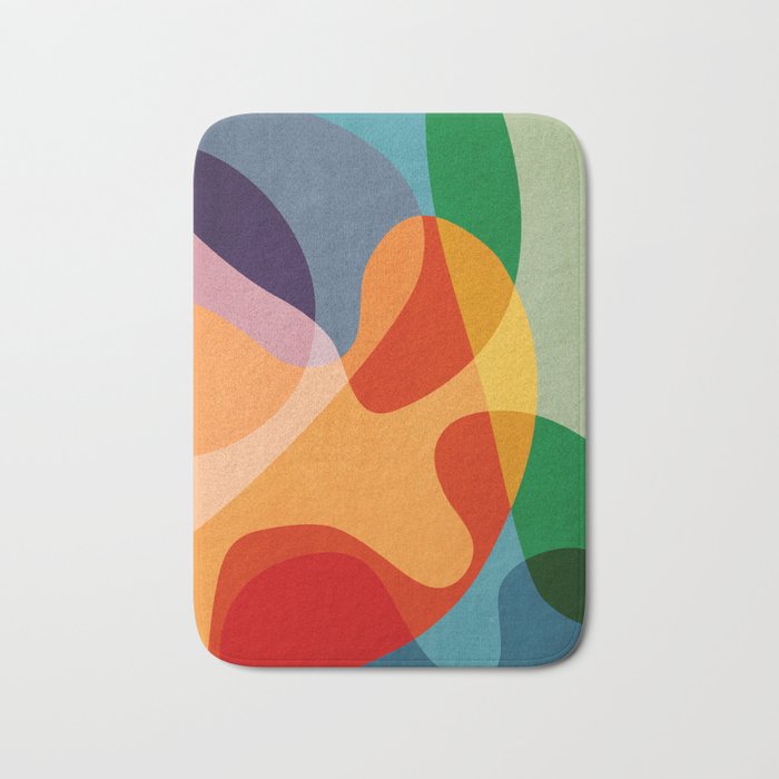 Abstract Colorful Artwork VI Bath Mat Gallery Image 1
