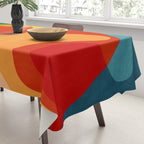 Abstract Colorful Artwork VI Tablecloth Gallery Image 3