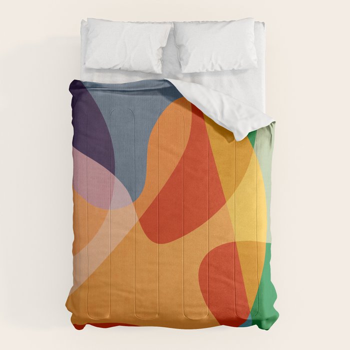 Abstract Colorful Artwork VI Comforter Gallery Image 6